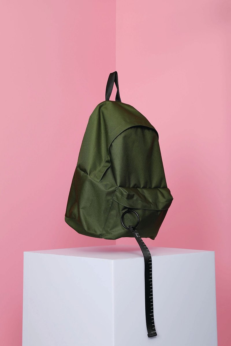 Noisy Folks SMT-22 backpack green - กระเป๋าเป้สะพายหลัง - ผ้าฝ้าย/ผ้าลินิน สีเขียว