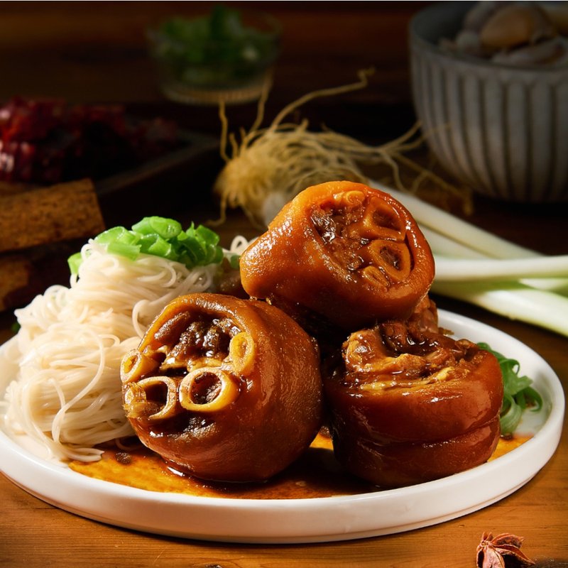 【紅豆食府】添褔豬腳麵線禮盒700g(滷豬腳500g+麵線200g) - 料理包/調理包 - 其他材質 