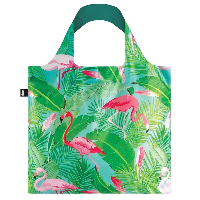 LOQI - Flamingo WIFL - กระเป๋าแมสเซนเจอร์ - พลาสติก สีเขียว