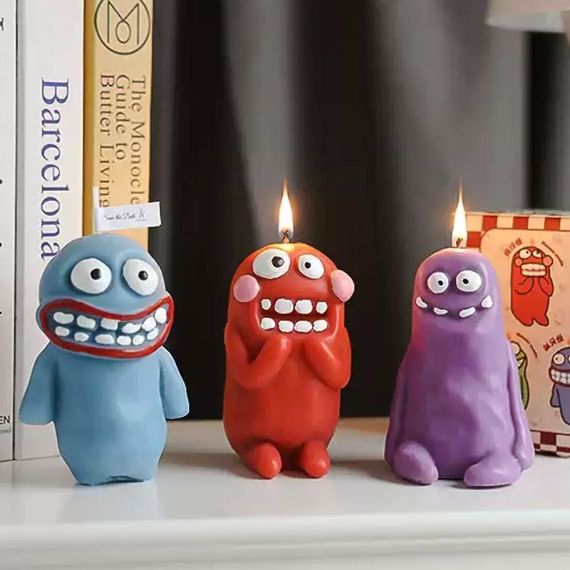 Pre-order 【FUNDAY】Scented Candle Series - Monster Mud Figure Scented Candles - Candles & Candle Holders - Other Materials Multicolor