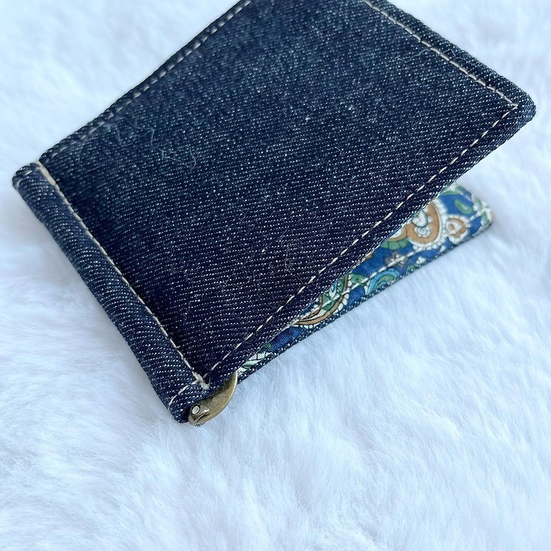 Sewing experience-handmade denim banknote clip Silver(small class teaching) up to three people|experience class| - Knitting / Felted Wool / Cloth - Other Materials 