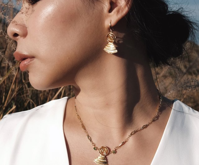 SYUAN JEWELRY|ゴールデン ツリー—18K ジルコンメッキ ゴールド ツリー