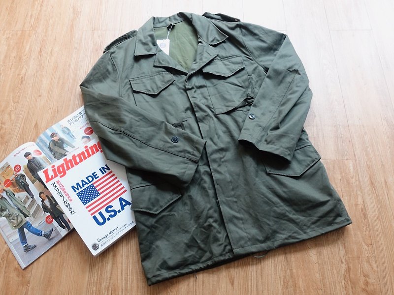 Vintage 軍品 / 80s法軍公發野戰外套 no.4 tk - 外套/大衣 - 其他材質 綠色