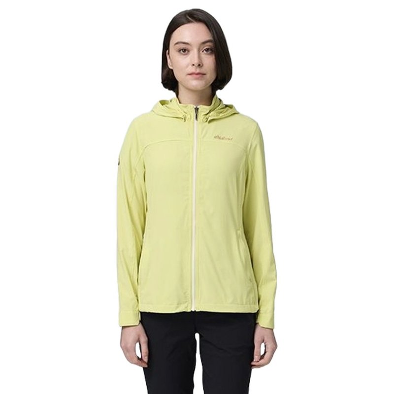 [Wildland] Ice Silk Cool Anti-UV Functional Jacket for Women 0B21929-167 Laurel Yellow - เสื้อแจ็คเก็ต - เส้นใยสังเคราะห์ สีเหลือง