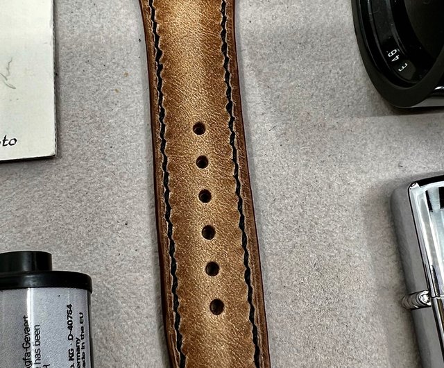 19mm vintage leather watch strap best sale