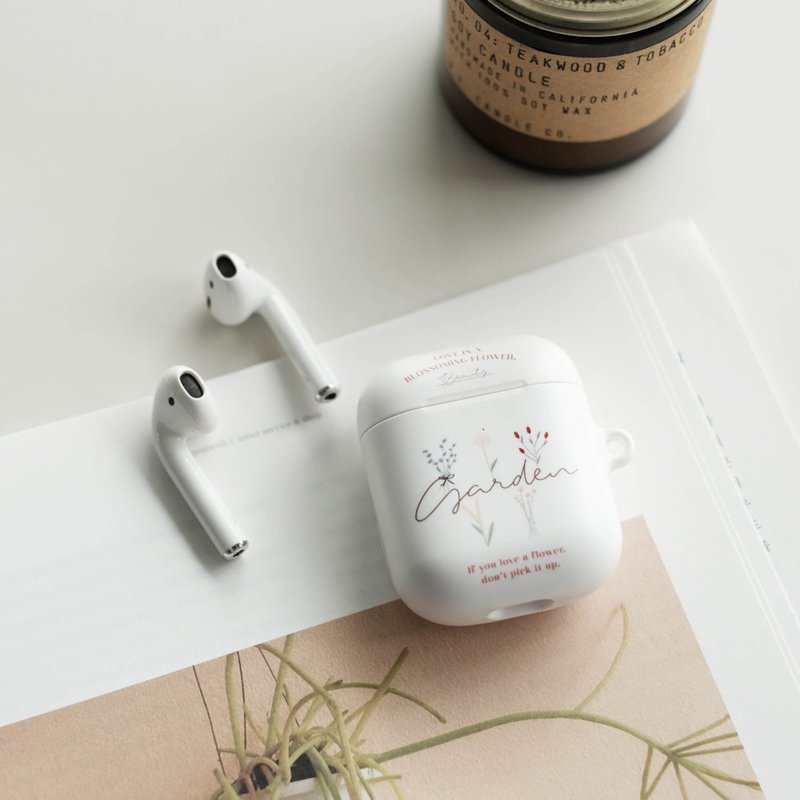 【FITZORY】春夏花園系列 - 復古花室 | AirPods殼 - AirPods/耳機保護套 - 塑膠 多色