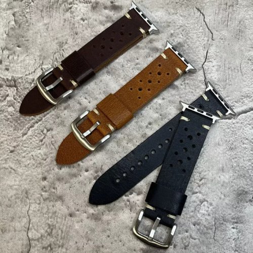 Timeless Leather Apple Watch 系列 適用所有尺寸 XL版型 越野運動風 真牛皮革錶帶
