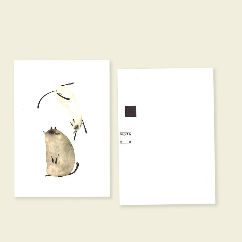 | Illustration postcard | meow # Siam-001 - การ์ด/โปสการ์ด - กระดาษ 