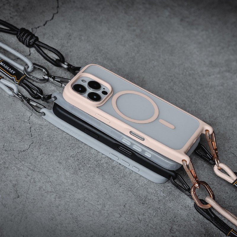 iPhone16 Roam Strap超軍規掛繩防摔手機殼-支援磁吸 - 科技小物 - 塑膠 
