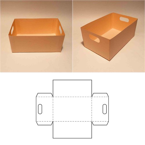 JustGreatPrintables Office box template, desk box, office storage box, desk storage box, 8.5x11, A4