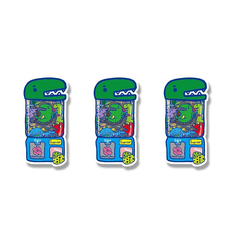 1212 Fun Design Funny Waterproof Stickers - Capsule Toys - Wandering - Stickers - Waterproof Material Green