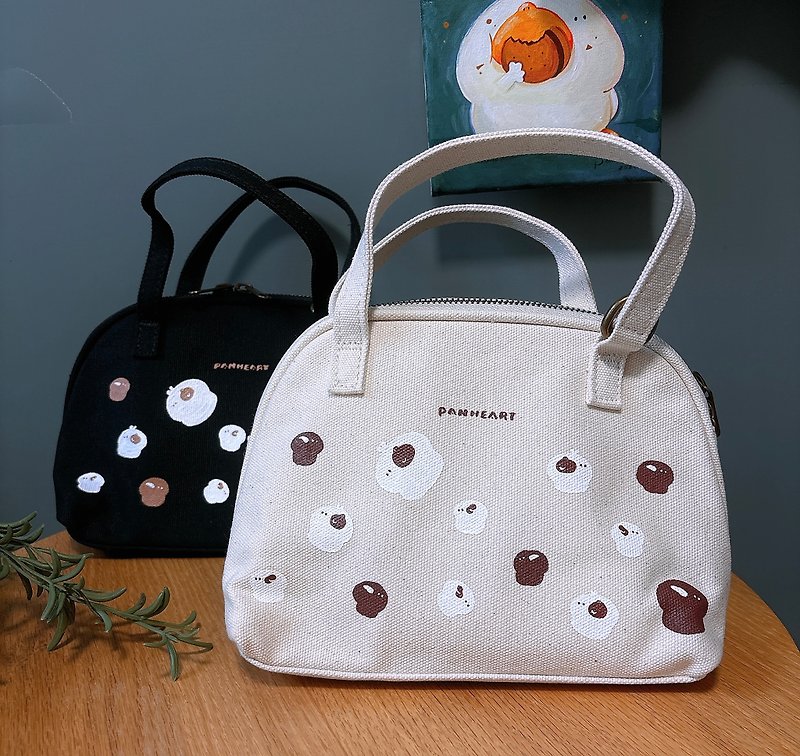 Hua Hua Xiao Niao/ Side Back Portable Two-Purpose Small Bag - Messenger Bags & Sling Bags - Cotton & Hemp White