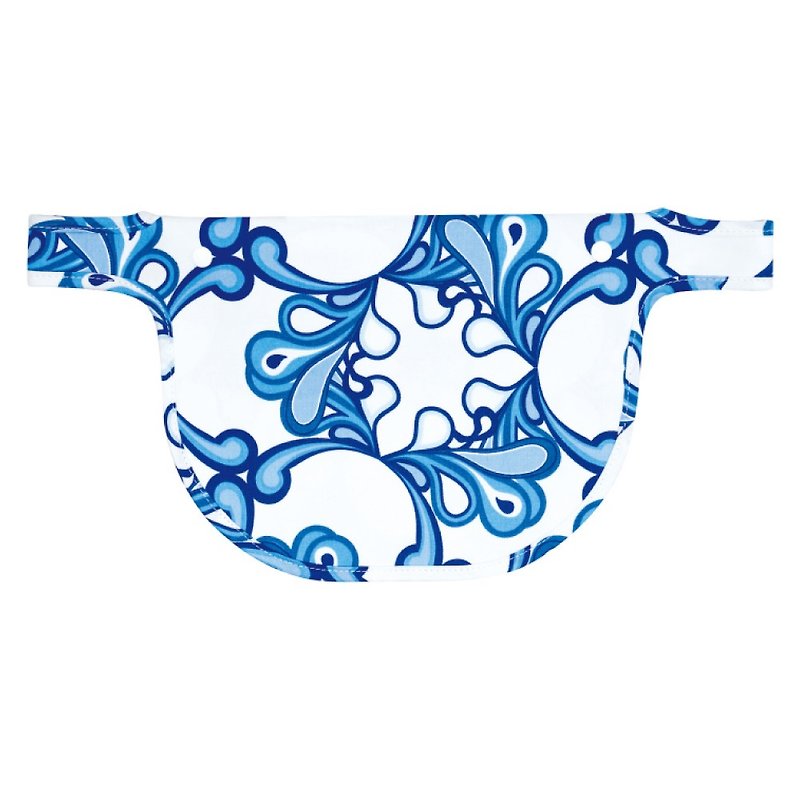 Baby Carrier Teething Bib - Pacific Waves - ผ้ากันเปื้อน - ผ้าฝ้าย/ผ้าลินิน สีน้ำเงิน