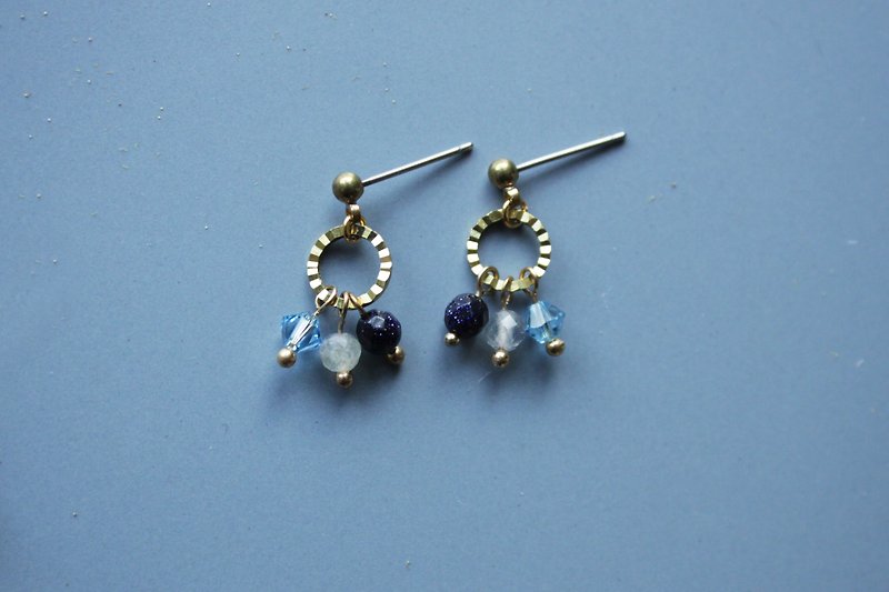 │Points │ Earrings - Blue - Earrings & Clip-ons - Other Metals Blue
