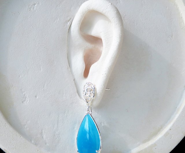 スミソナイト ピアス / Smithsonite Earring - ショップ NATSU WORKS ピアス・イヤリング - Pinkoi