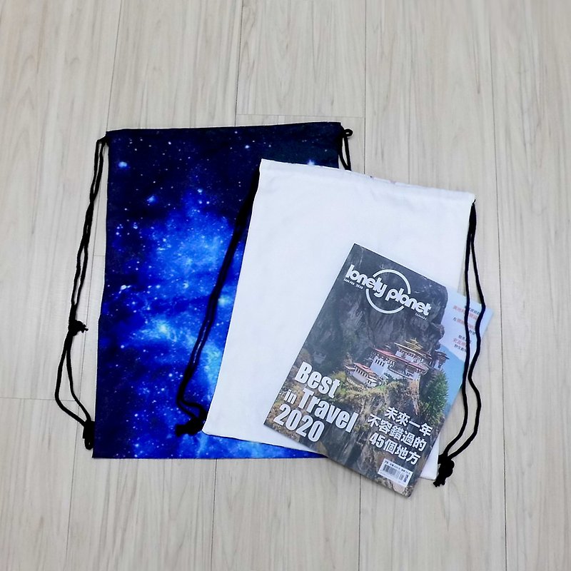 Customized beam mouth bag after customized backpack beam mouth bag environmental protection bag storage bag double-sided can be printed with different pictures - กระเป๋าเป้สะพายหลัง - วัสดุอื่นๆ 