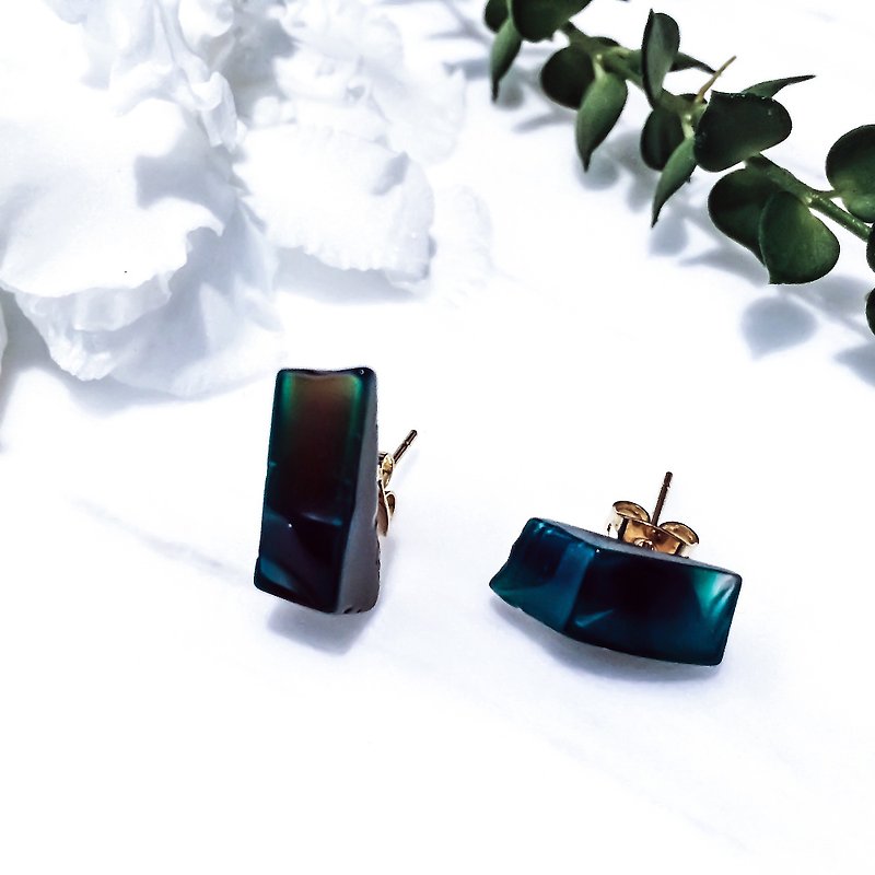 colorful dream earrings | 翡翠森林-耳環 - 耳環/耳夾 - 寶石 綠色