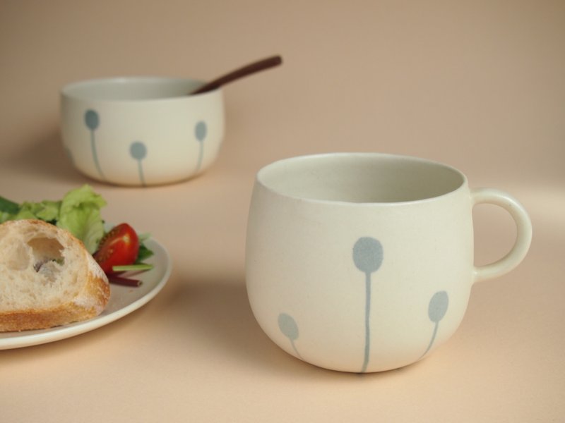 mug cup/czech all seasons léto - 咖啡杯/馬克杯 - 其他材質 白色
