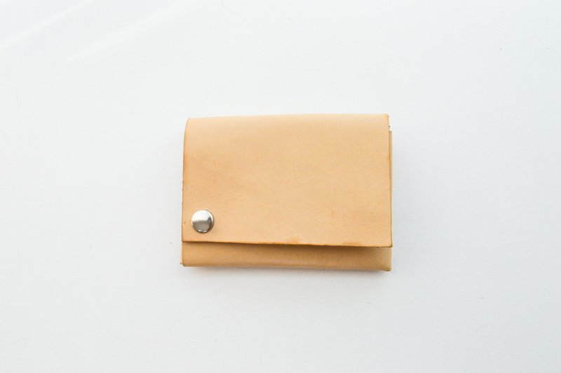 Simple Wallet,Leather Fold Wallet,Coin Purse,Card Holder Wallet,Origami Wallet - กระเป๋าสตางค์ - หนังแท้ สีนำ้ตาล