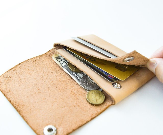 Leather Fold Wallet,Simple Wallet,Coin Purse,Card Holder,Origami