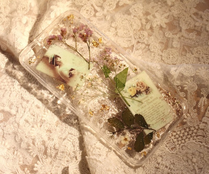 Eternal love vintage phone case - Phone Cases - Acrylic Transparent