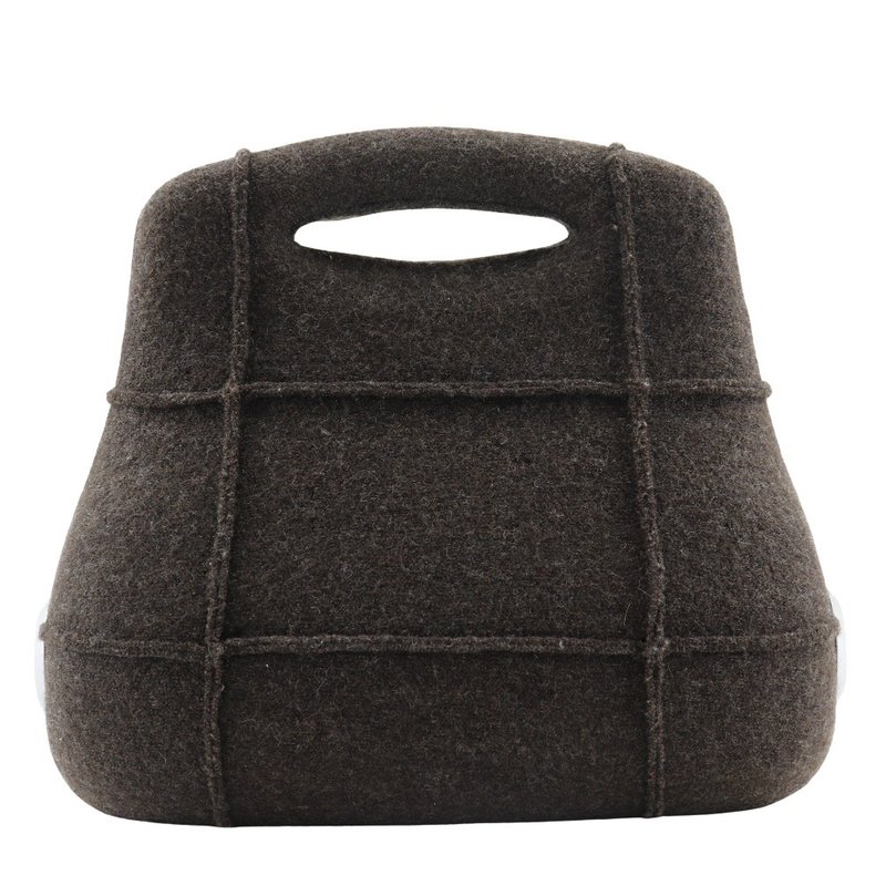 【日本直送】シャネル CHANEL ヒップバッグ ハンドバッグ ウール 茶 レディース【中古】 - 手提包/手提袋 - 羊毛 咖啡色