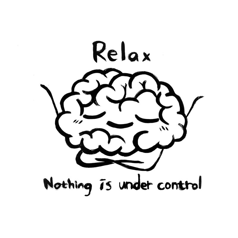白色T恤 短袖 插圖 送禮 Relax - 女 T 恤 - 棉．麻 