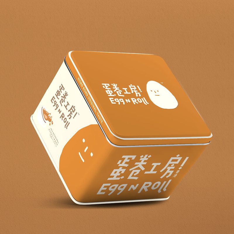 【香港式ミルクティー味】手作りハニカムエッグロール 全卵水を一滴も加えない秘伝のレシピ - クッキー・ビスケット - 食材 オレンジ