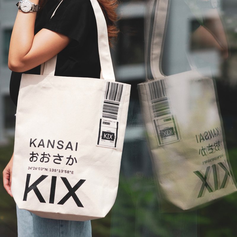 KIX KANSAI - Canvas Tote Bag - Japan Edition - 其他 - 其他材質 白色