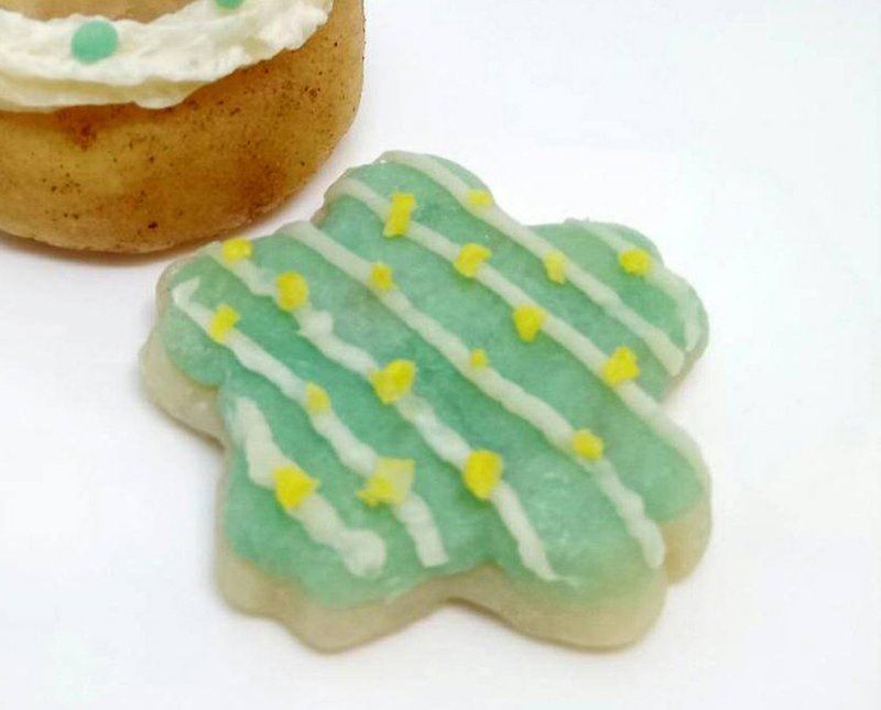 (mini cookies) 10 boxes of handmade cold process soap (scattered water cake/return gift/company gift) - Soap - Other Materials Yellow