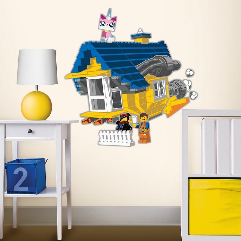 レゴ レゴパズル スタティックステッカー - エミットの宇宙空飛ぶ家 - その他 - その他の素材 