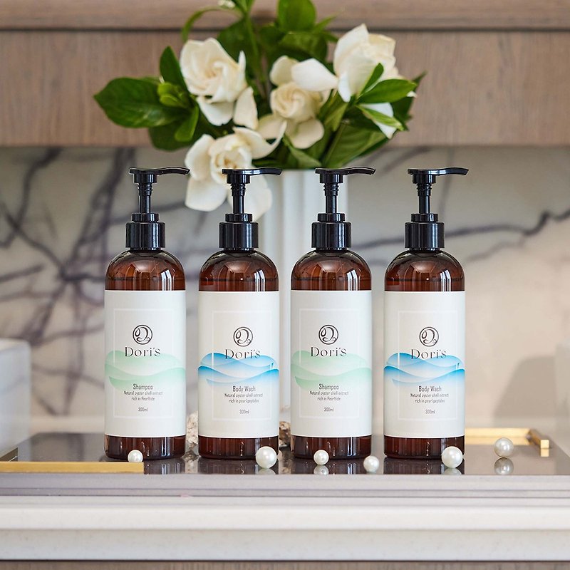 Free Shipping Group | Pearl Peptide Shower Gel × 2 + Shampoo × 2 - ครีมอาบน้ำ - วัสดุอีโค 