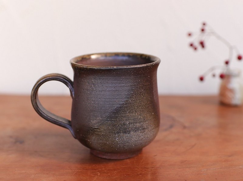 Bizen coffee cup (large) c8-053 - Mugs - Pottery Brown