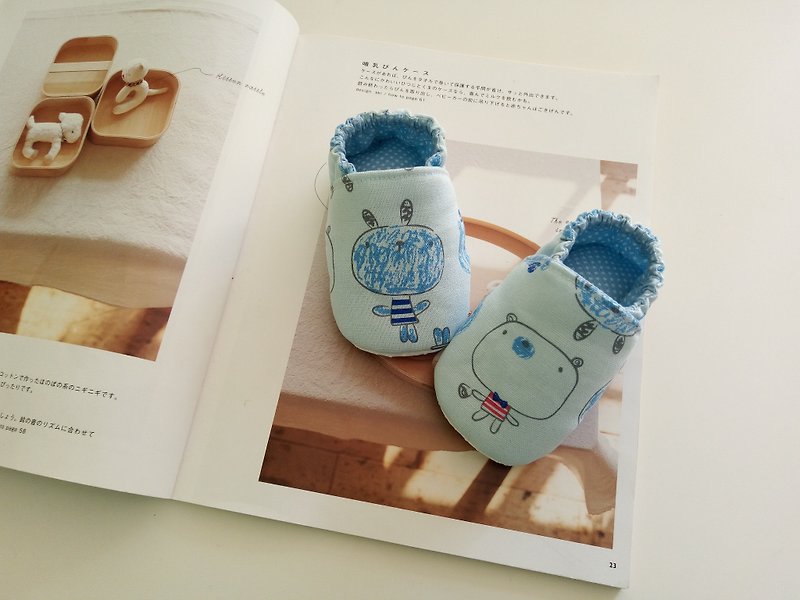 Blue / / foundation / / big doll birthday baby shoes baby shoes 11-16 - Kids' Shoes - Cotton & Hemp Blue