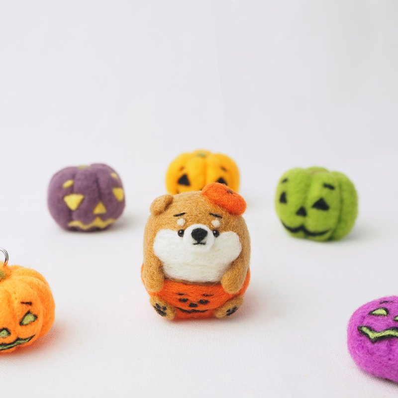 -Halloween Costume - Baby Mayu Shiba Inu (Red Shiba, Black Shiba, White Shiba) - Stuffed Dolls & Figurines - Wool Orange