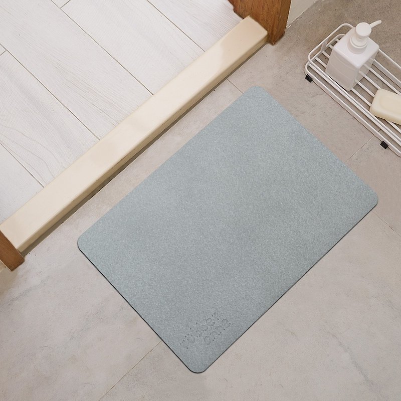 [rubber anne] 10-second top-absorbing soft diatomite water-absorbing floor mat (45x30cm) - Rugs & Floor Mats - Other Materials 
