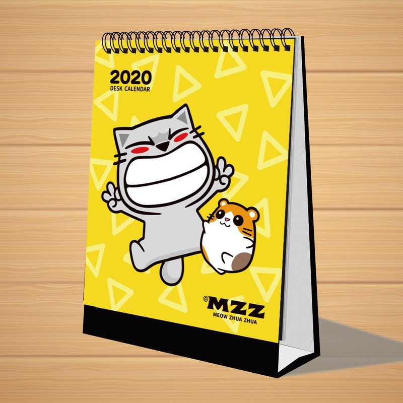 預購 貓爪抓 2020 一起來爪抓桌曆 - 日曆/月曆/年曆 - 紙 多色
