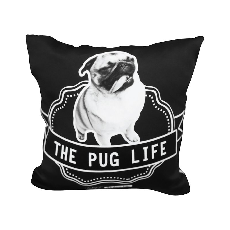 :toPET Pug series (4) - Cushions 30 X 30 cm - Pillows & Cushions - Other Materials Black