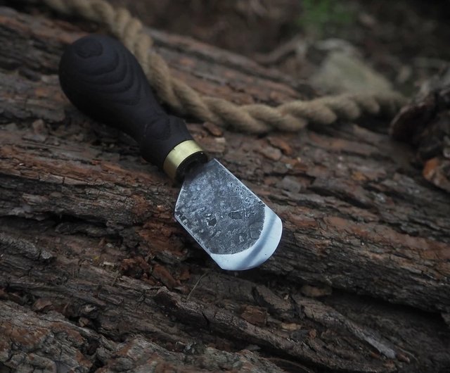 Leather Skiving Knife. Hand Made Forged Knife for Leather. 