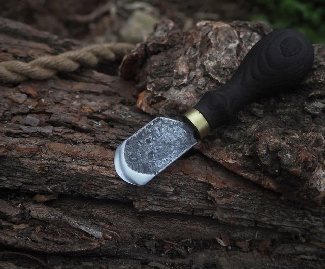 Leather Skiving Knife. Hand Made Forged Knife for Leather. 