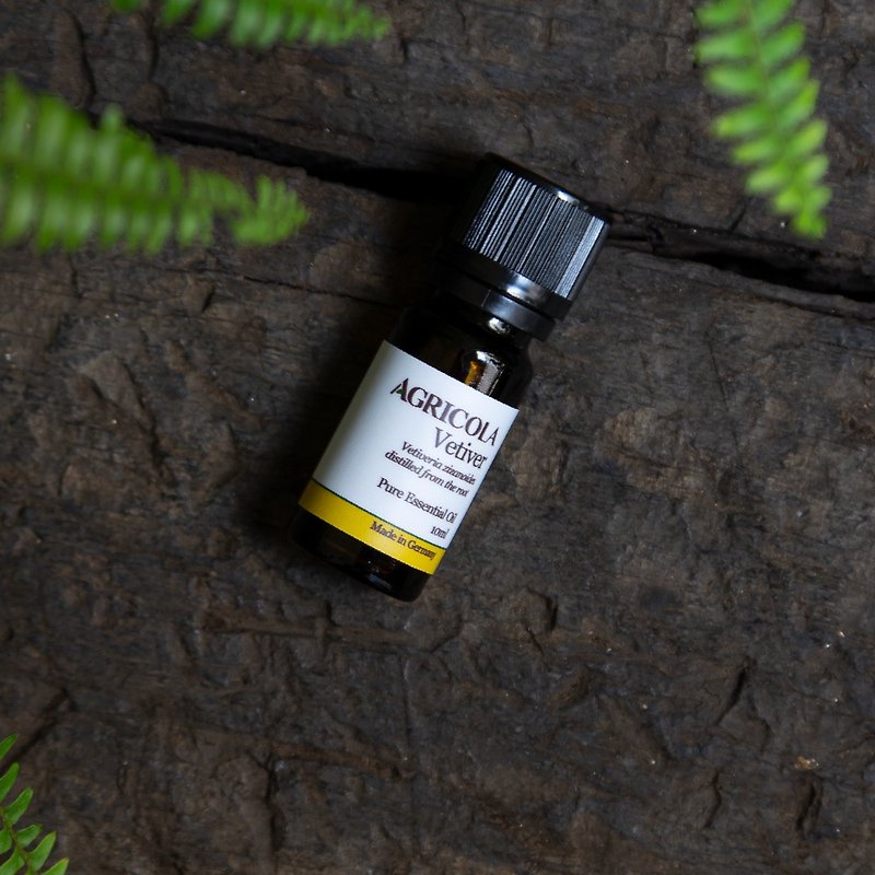 Vetiver essential oil - imported from Germany, pure plant extract, natural aroma diffuser - น้ำหอม - น้ำมันหอม สีเหลือง