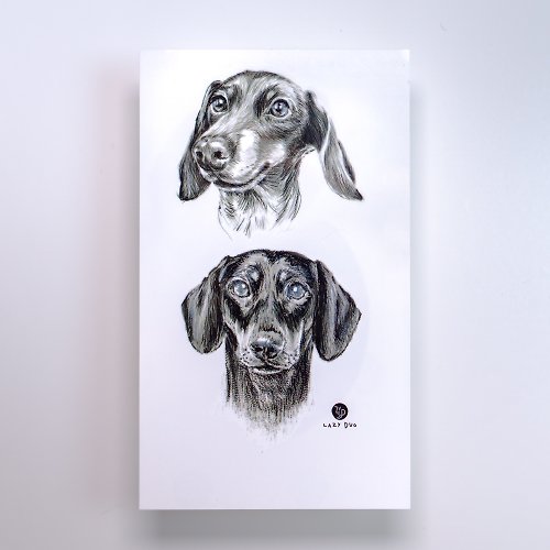 ╰ LAZY DUO TATTOO ╮ 臘腸狗 達克斯獵犬 紋身貼紙 水印貼 刺青 狗仔頭像插畫 寵物玩具