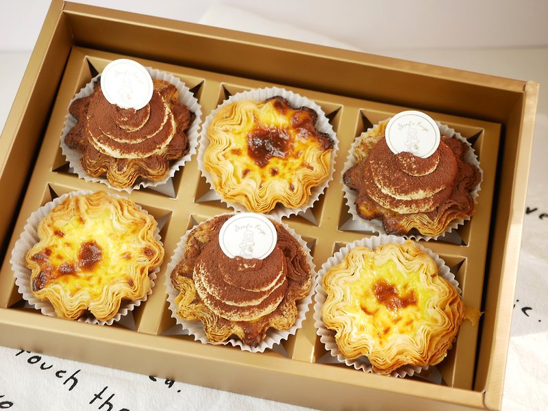 フランス産ナポレオンエッグタルト ミックスフレーバー - ケーキ・デザート - 食材 ゴールド