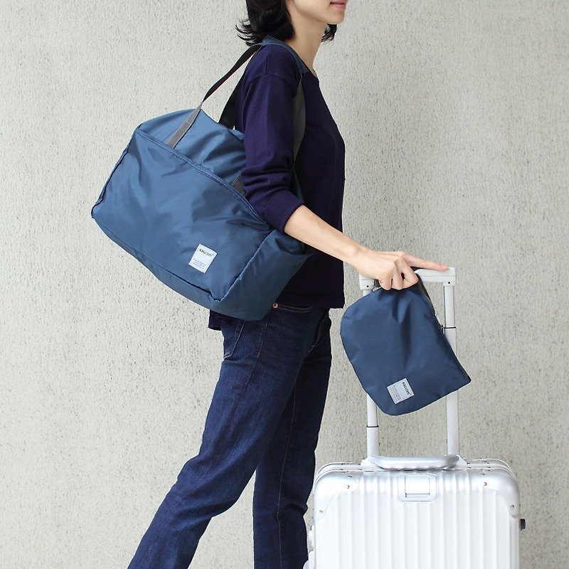 BAGCOM - 側背包/斜孭袋 - 防水材質 藍色