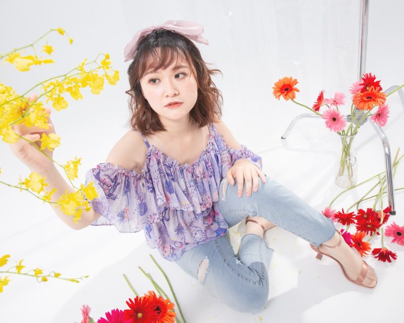 【南非開普敦】細肩帶露肩荷葉女神上衣 小背心 柔軟紗紗 皇后紫 - 背心/無袖上衣 - 棉．麻 紫色