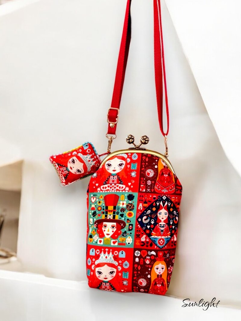 Sunlight Alley hand-made ultra-dazzling fantasy fairy tale world foot and kiss lock bag cross-body bag handbag - Messenger Bags & Sling Bags - Cotton & Hemp 