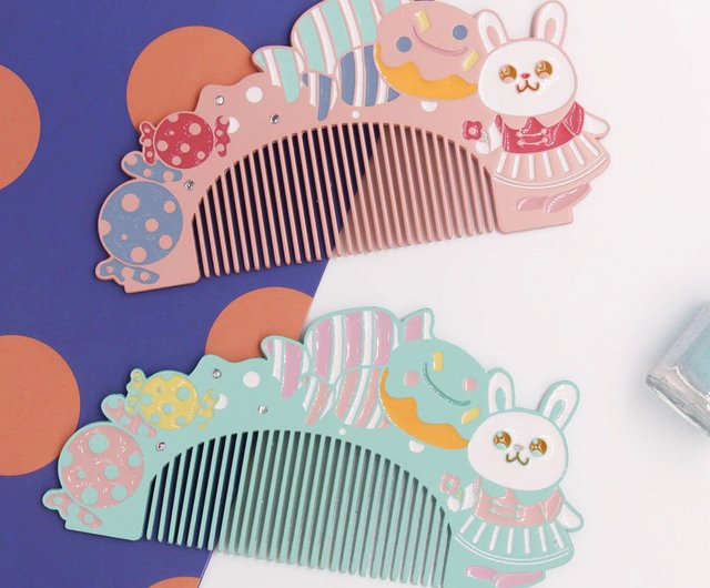 UPICKオリジナルライフポータブルスモールコームかわいいうさぎ合金