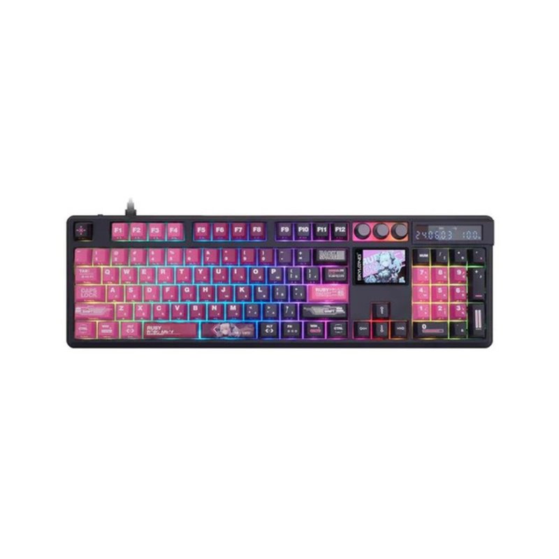 Skyloong GK104 Pro 無線螢幕機械鍵盤 - 量子機甲No.2 - 電腦配件 - 其他金屬 