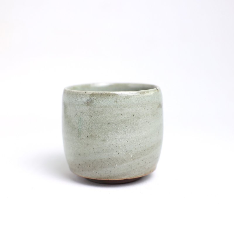 明芽窯 | 柴燒青瓷絞胎水杯 茶杯 陶杯 杯子 萬用杯 蒐藏品 H9 - 茶壺/茶杯/茶具 - 陶 透明