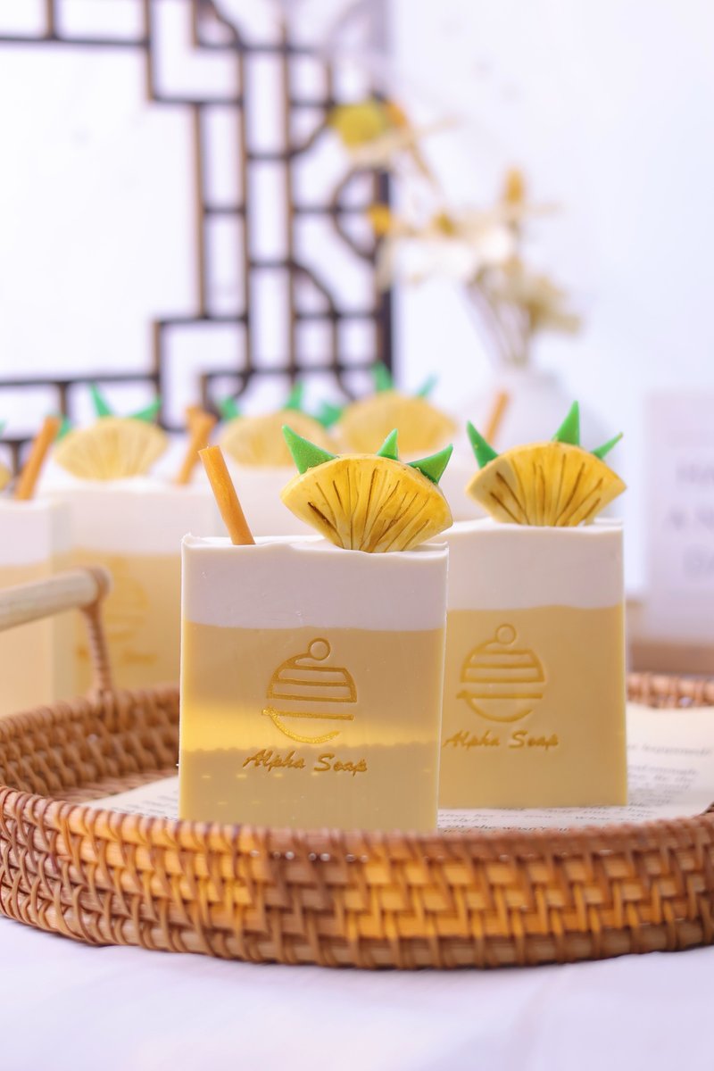 Pina Colada Soap - สบู่ - วัสดุอื่นๆ สีเหลือง